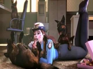 Sexy 3D hottie is enjoying bestiality sex so much